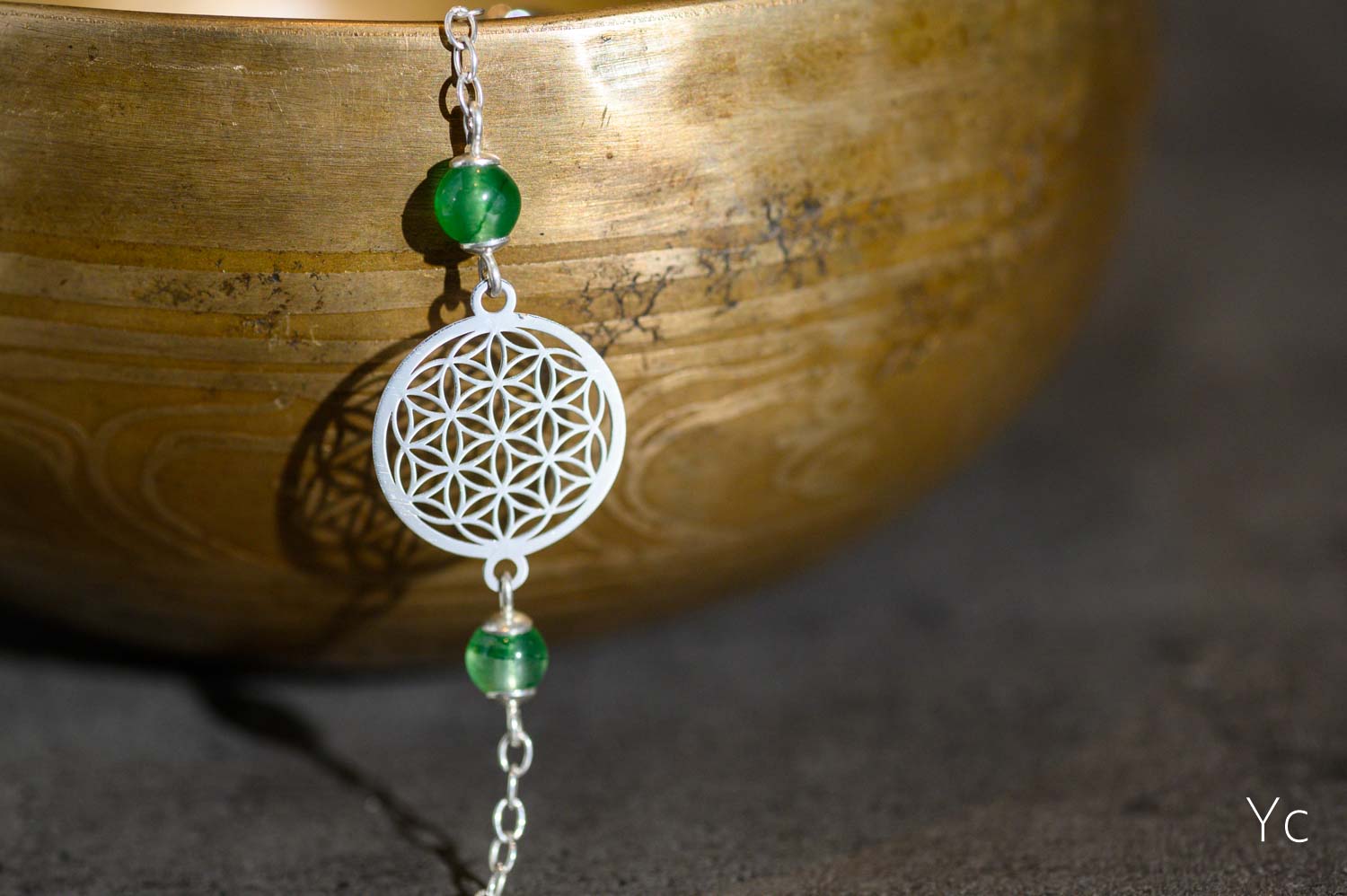 BRACELET FLEUR DE VIE AVENTURINE