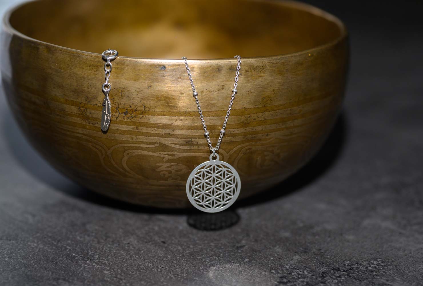 COLLIER FLEUR DE VIE ARGENT